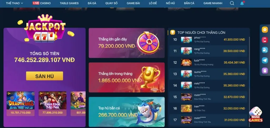 Hoàn Trả Thể Thao & Casino 98win10